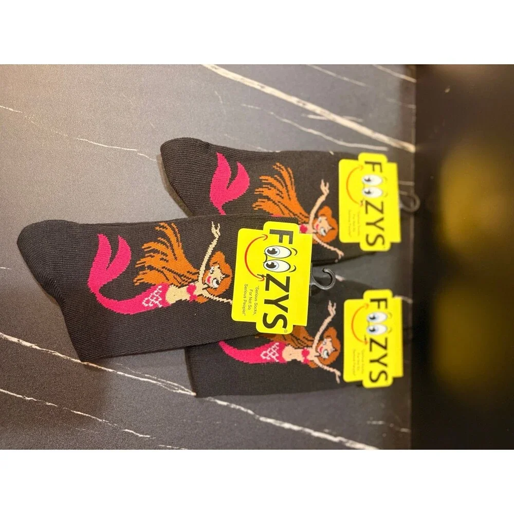 3 Pairs Women’s Foozys Novelty Mermaid NWT‎ 4-10
